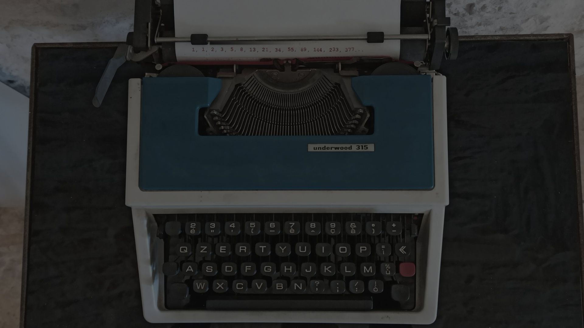 La macchina da scrivere della masseria, una Underwood 315