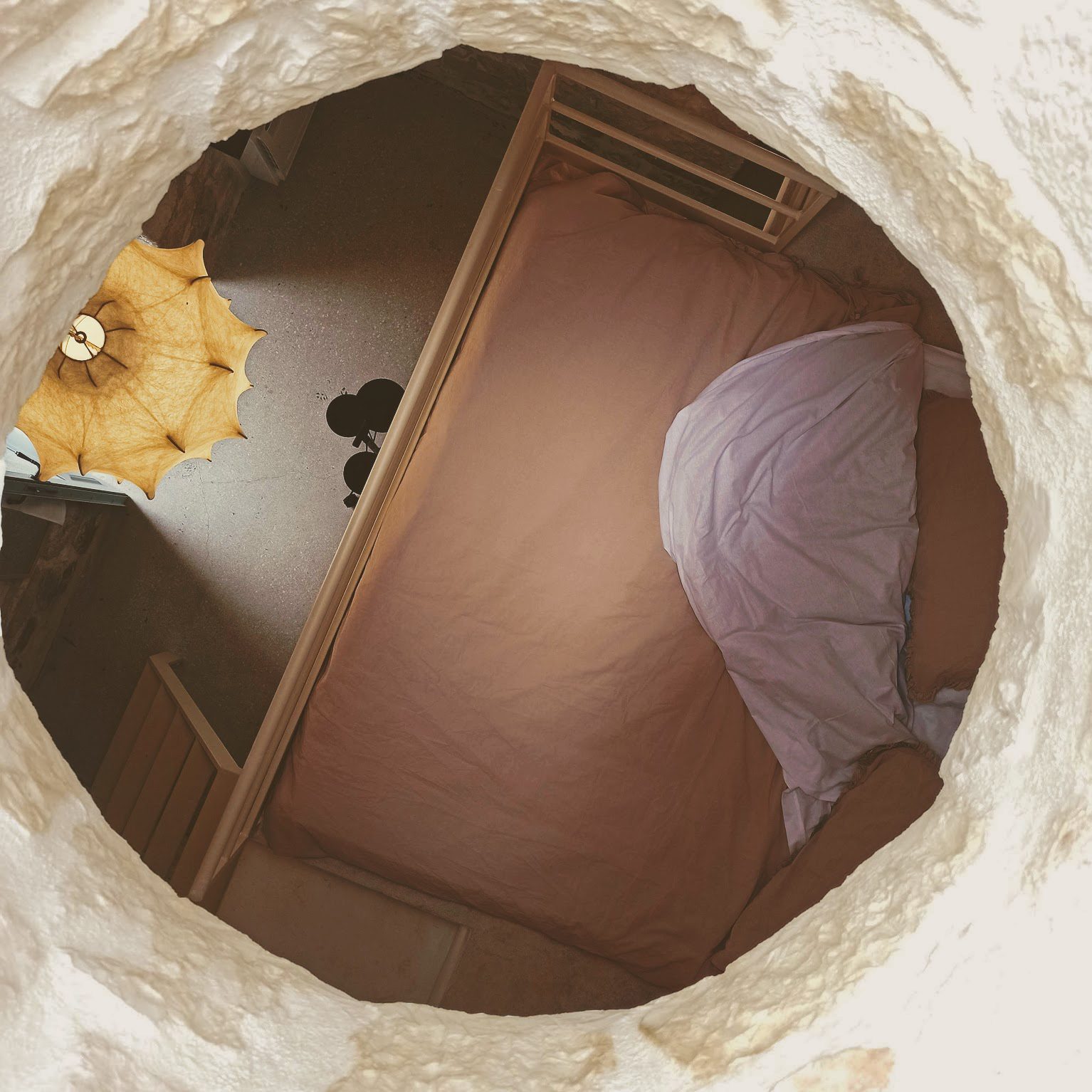 Il letto di Zefiro, visto dal lucernario